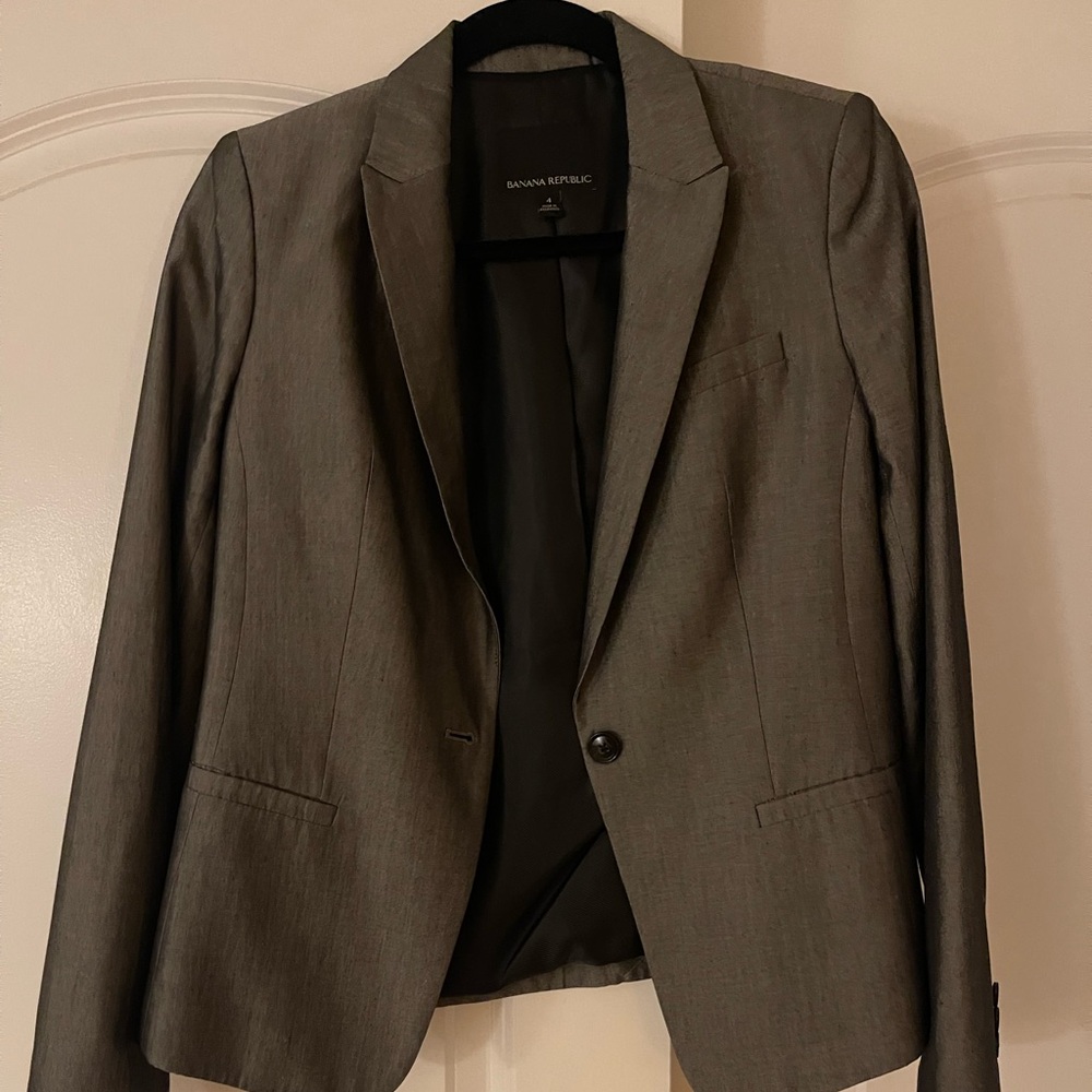 Banana Republic Silver Blazer